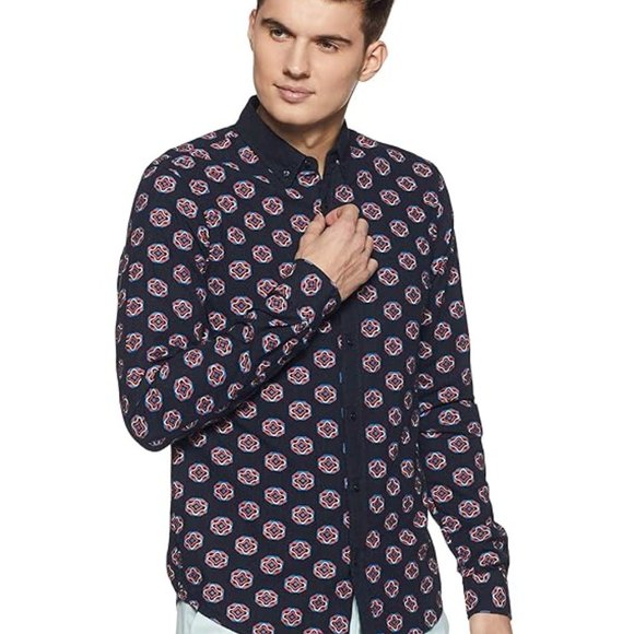 Scotch & Soda Other - Scotch & Soda Men's Printed Regular Fit Casual Shirt Size: M